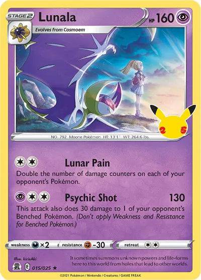 Lunala 015/025 - Celebrations - Holofoil