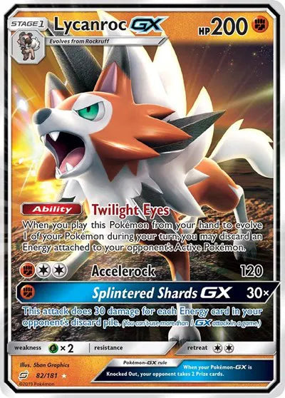 Lycanroc GX 82 - Team Up - Holofoil
