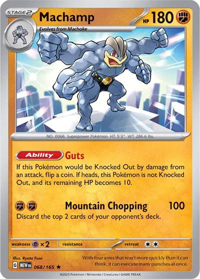 Machamp 068/165 - Scarlet & Violet 151 - Reverse Holofoil