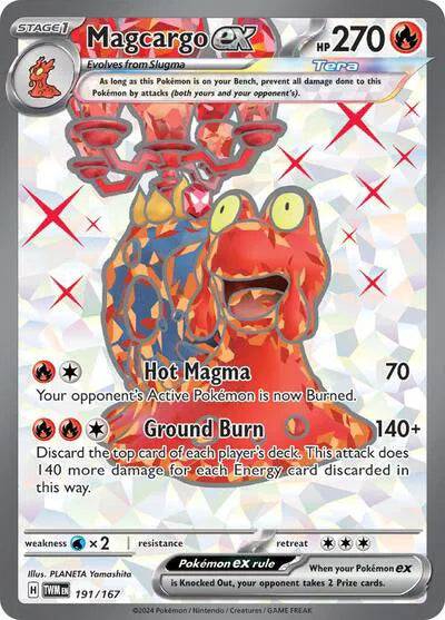 Magcargo ex 191/167 - Twilight Masquerade - Holofoil