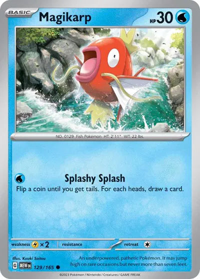 Magikarp 129/165 - Scarlet & Violet 151 - Reverse Holofoil