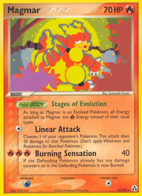 Magmar 21/92 - EX Legend Maker - Normal