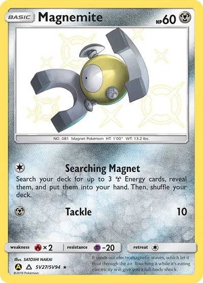Magnemite SV27/SV94 - Hidden Fates: Shiny Vault - Holofoil