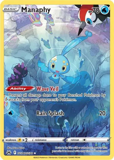 Manaphy GG06/GG70 - Crown Zenith: Galarian Gallery - Holofoil