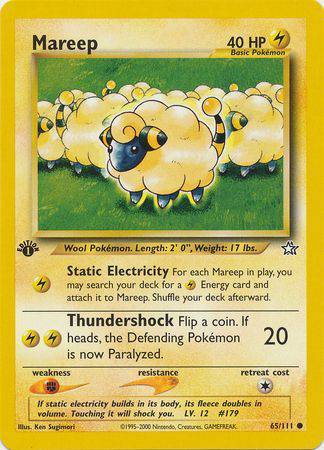 Mareep 65/111 - Neo Genesis (1st Edition) - Normal