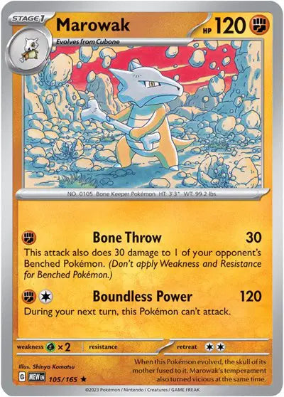 Marowak 105/165 - Scarlet & Violet 151 - Holofoil