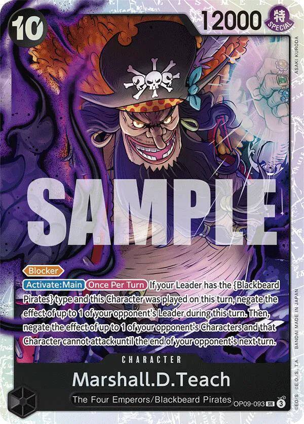 Marshall.D.Teach OP09-093 - Emperors in the New World - Foil
