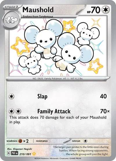 Maushold 210/091 - Paldean Fates - Holofoil