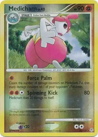 Medicham Lv.42 32/130 - Diamond & Pearl - Reverse Holofoil