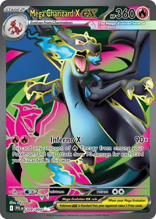 Mega Charizard X ex 109/094 - Phantasmal Flames - Holofoil