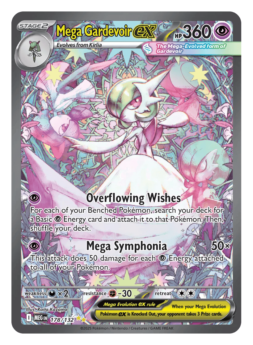Mega Gardevoir ex 178/132 - Mega Evolution - Holofoil