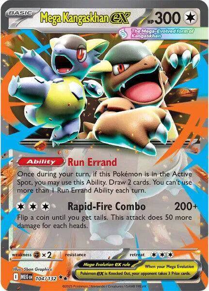 Mega Kangaskhan ex 104/132 - Mega Evolution - Holofoil