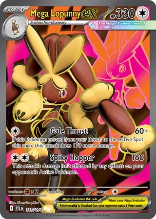 Mega Lopunny ex 115/094 - Phantasmal Flames - Holofoil
