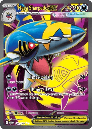 Mega Sharpedo ex 113/094 - Phantasmal Flames - Holofoil