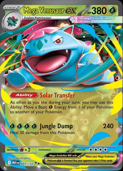 Mega Venusaur ex 003/132 - Mega Evolution - Holofoil