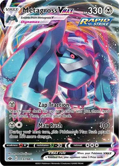 Metagross VMAX 113/198 - Chilling Reign - Holofoil
