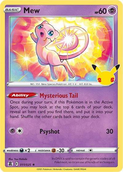 Mew 011/025 - Celebrations - Holofoil