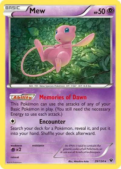 Mew 29/124 - Fates Collide - Holofoil