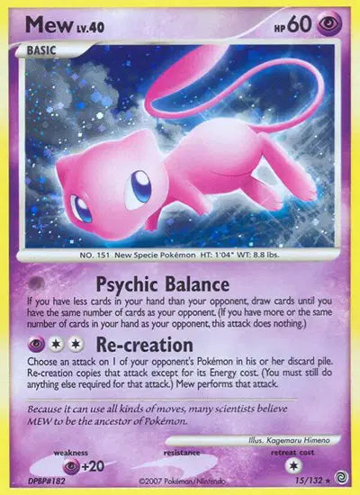 Mew Lv.40 15/123 - Secret Wonders - Holofoil