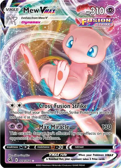 Mew VMAX 114/264 - Fusion Strike - Holofoil