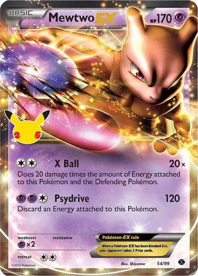 Mewtwo EX 54/99 - Celebrations: Classic Collection - Holofoil