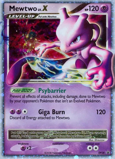 Mewtwo Lv.X DP28 - Diamond and Pearl Promos - Holofoil