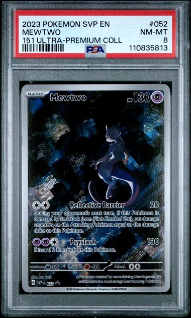 pokemon tcg promo card 008 Mewtwo (PSA 8) 052 - Scarlet & Violet Promo