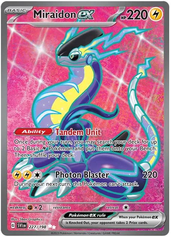Miraidon ex 227/198 - Scarlet & Violet - Holofoil