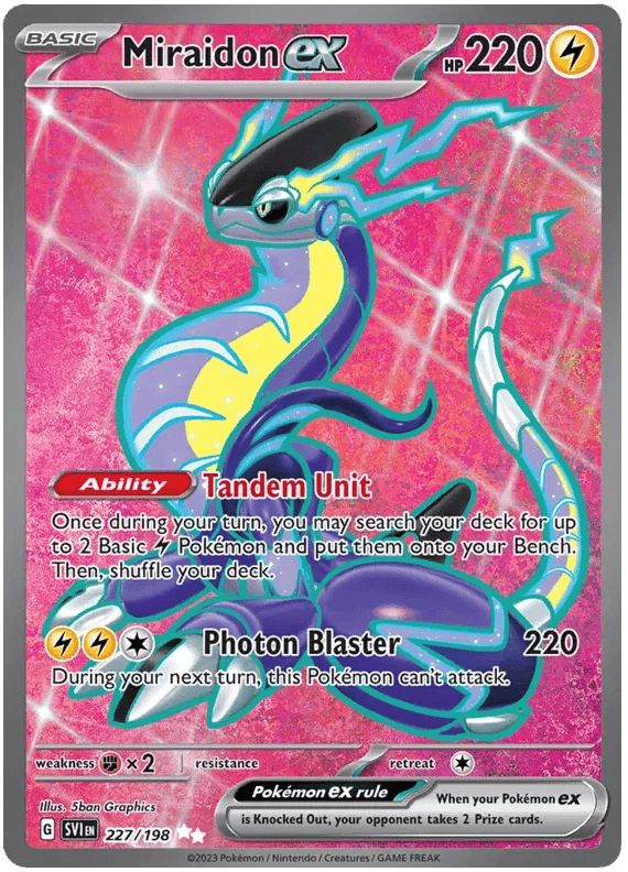 Miraidon ex 227/198 - Scarlet & Violet - Holofoil