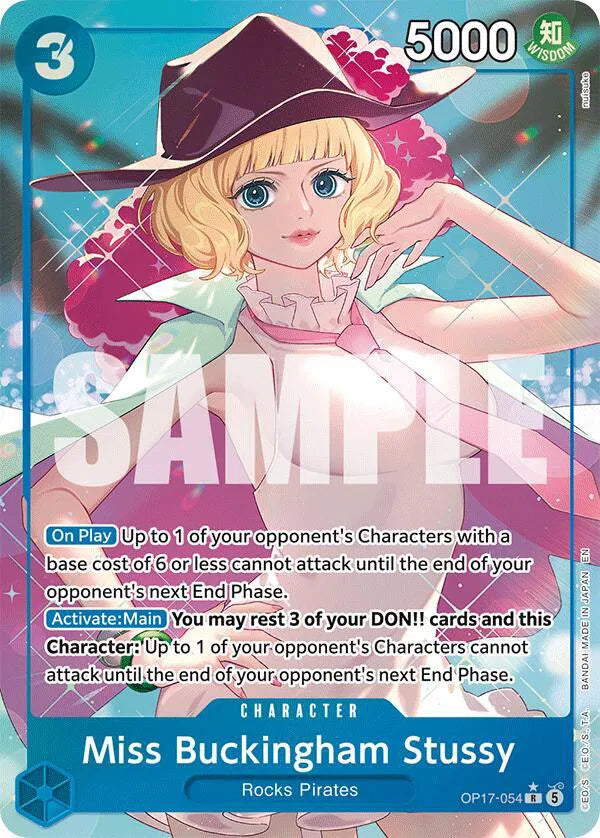 Miss Buckingham Stussy (Alternate Art) OP17-054 - The World's Strongest Warriors - Foil