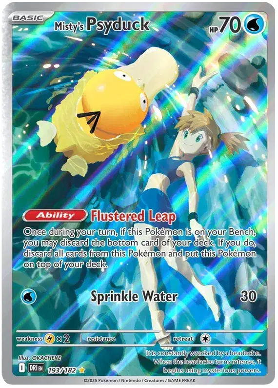 Misty's Psyduck 193/182 - Destined Rivals - Holofoil