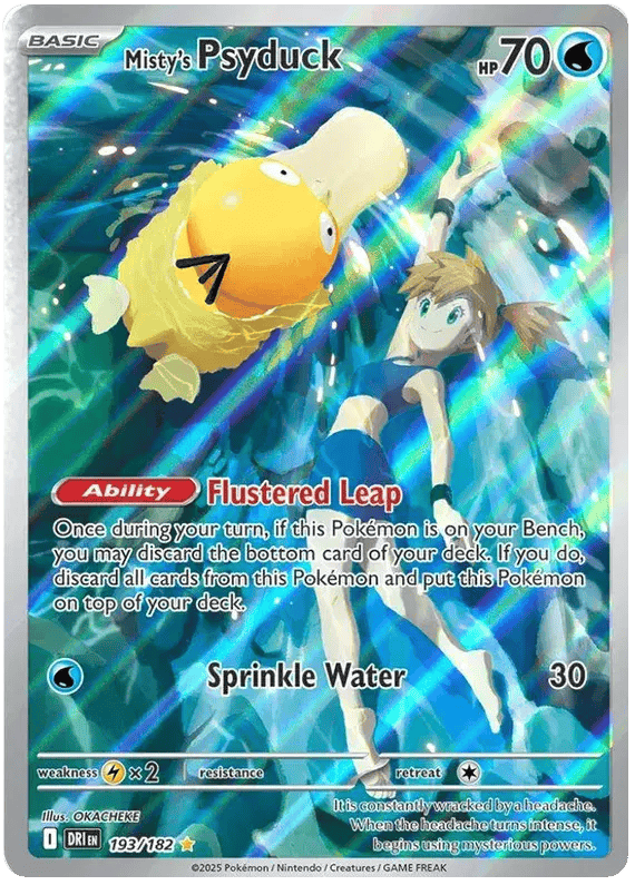 Misty's Psyduck 193/182 - Destined Rivals - Holofoil