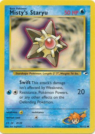 Misty's Staryu 90/132 - Gym Heroes (Unlimited) - Normal