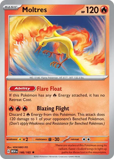 Moltres 146/165 - Scarlet & Violet 151 - Holofoil