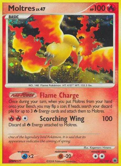 Moltres Lv.47 10/100 - Majestic Dawn - Reverse Holofoil