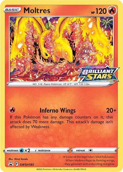 Moltres SWSH185 - Sword & Shield Promo - Holofoil