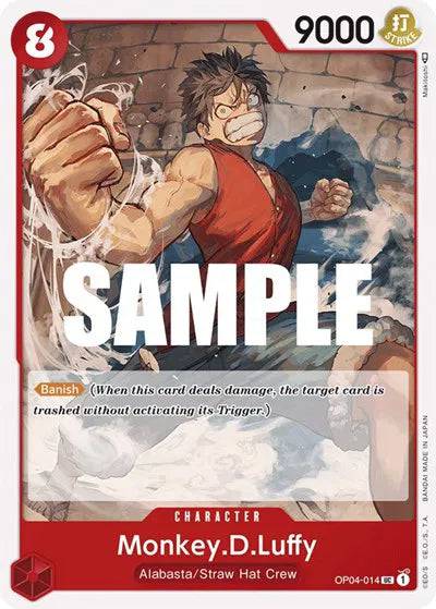 Monkey.D.Luffy OP04-014 - Kingdoms of Intrigue - Normal