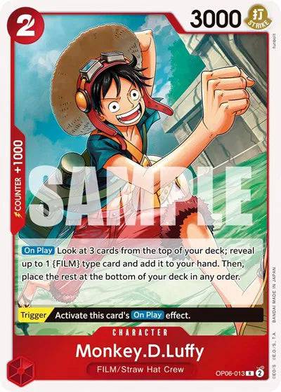 Monkey.D.Luffy OP06-013 - Wings of the Captain - Foil
