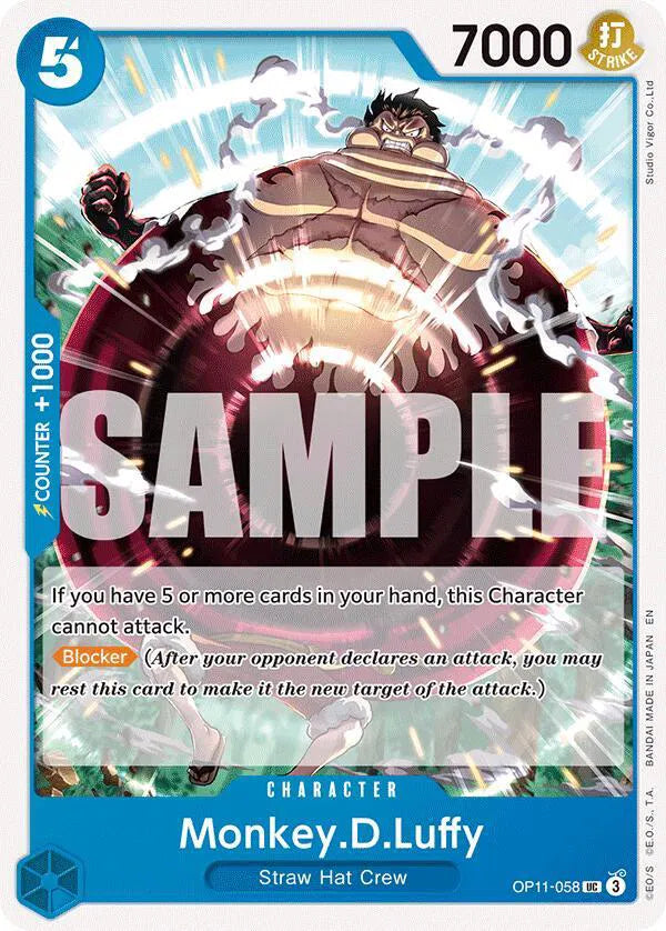 Monkey.D.Luffy OP11-058 - A Fist of Divine Speed - Normal