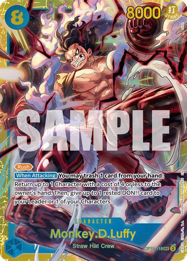 Monkey.D.Luffy OP11-118 - A Fist of Divine Speed - Foil
