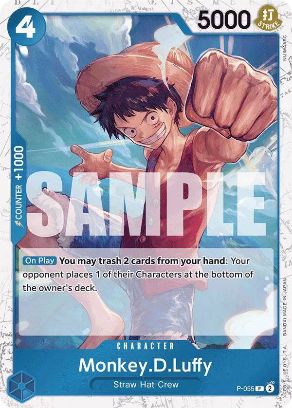 Monkey.D.Luffy P-055 - The Best - Jolly Roger Foil