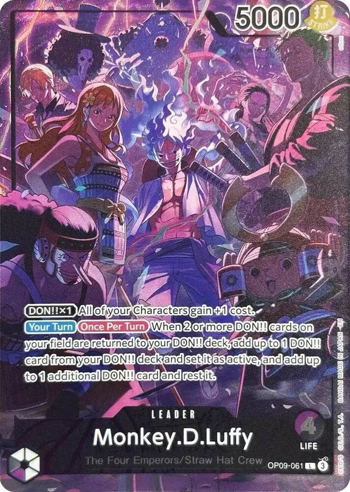 Monkey.D.Luffy (2nd Anniversary Set) OP09-061 - Promotion Cards - Foil