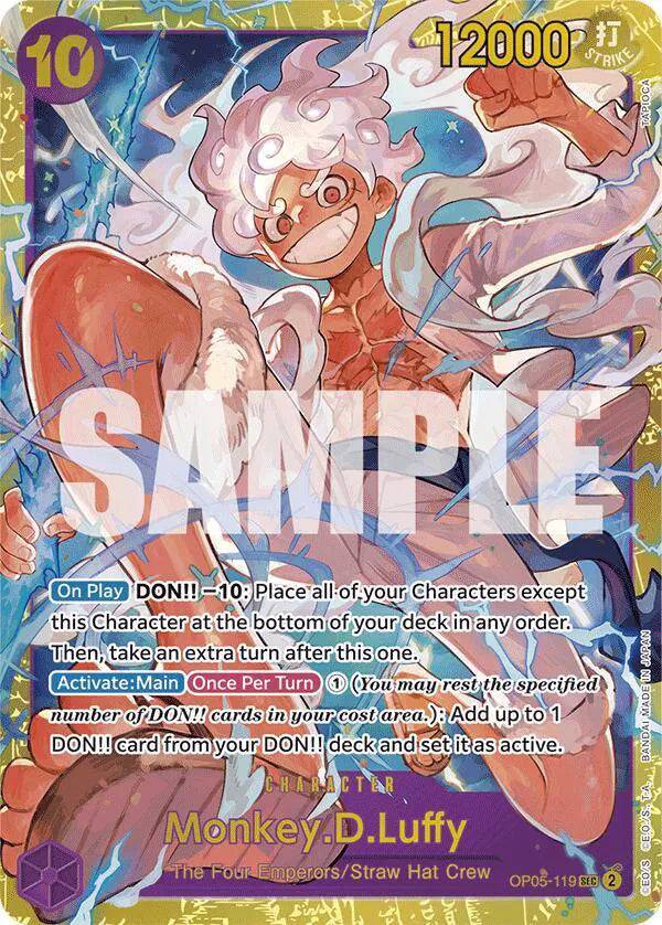Monkey.D.Luffy (Reprint) OP05-119 - The Best - Foil