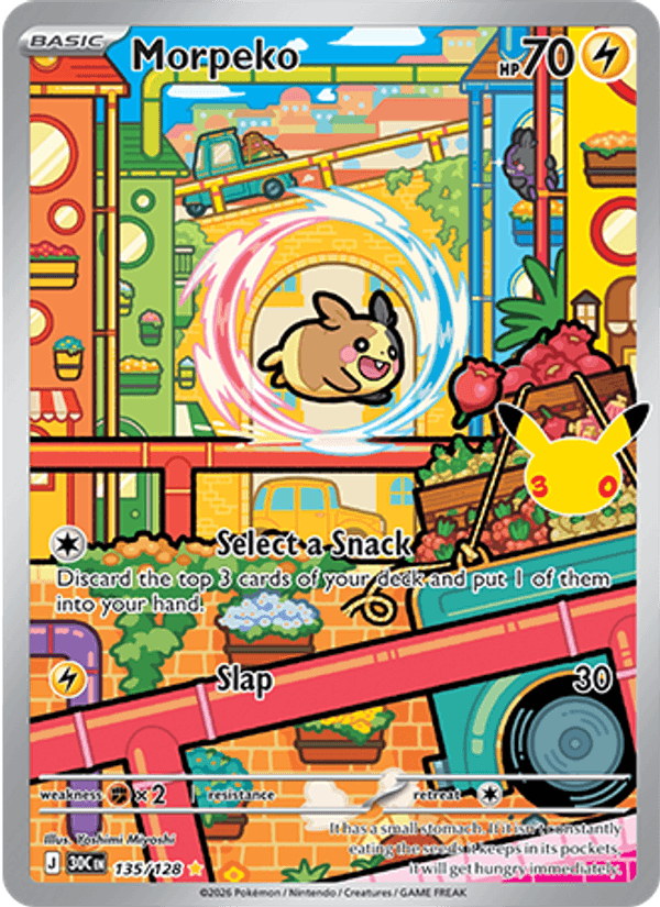 Morpeko 135/128 - 30th Celebration - Holofoil