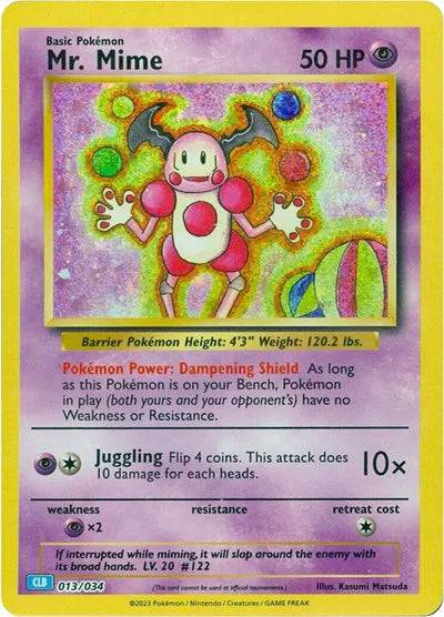 Mr. Mime 013/034 - Trading Card Game Classic - Holofoil
