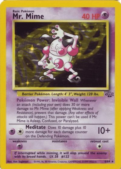 Mr. Mime 6/64 - Jungle (Unlimited) - Holofoil