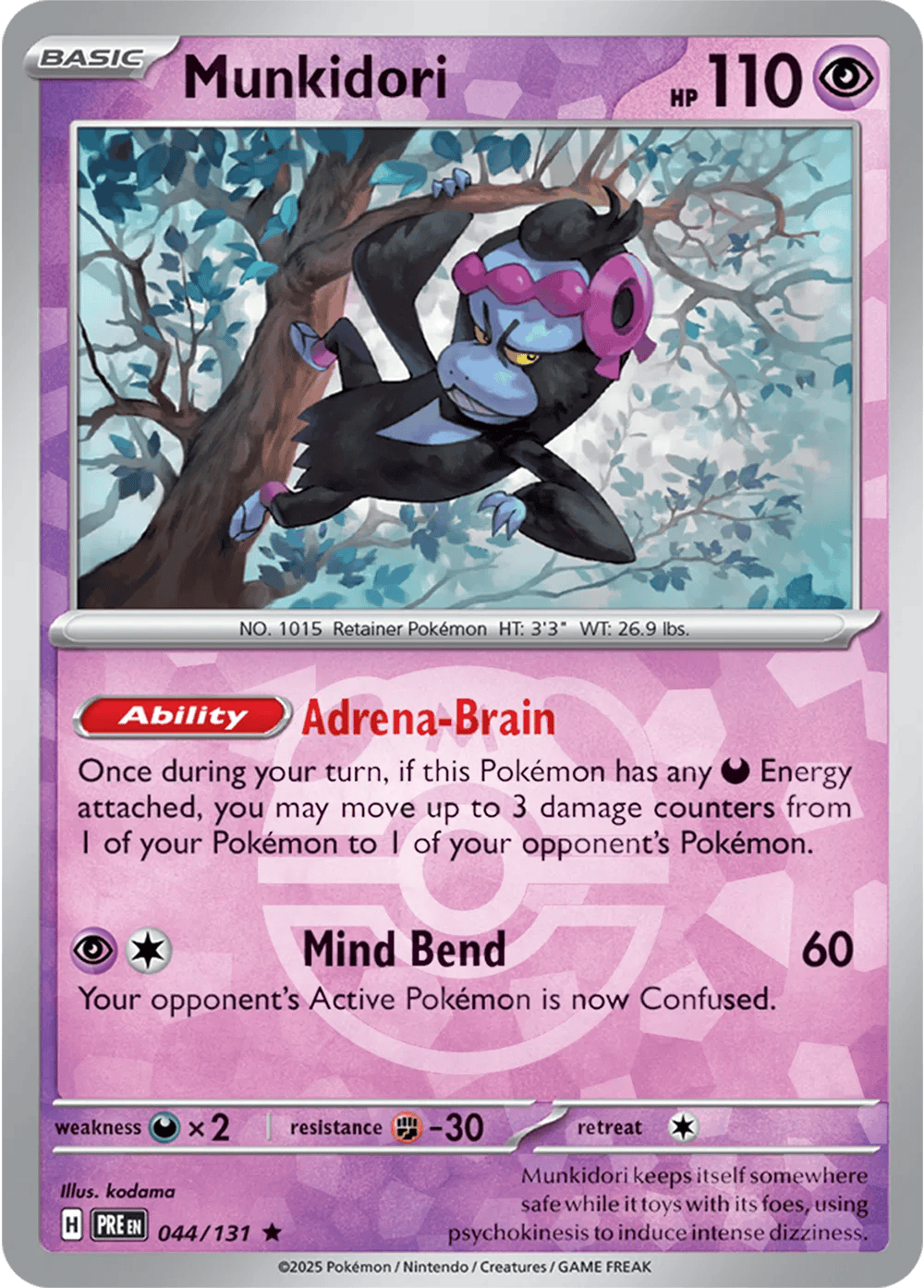 Munkidori 044/131 - Prismatic Evolutions - Master Ball Pattern
