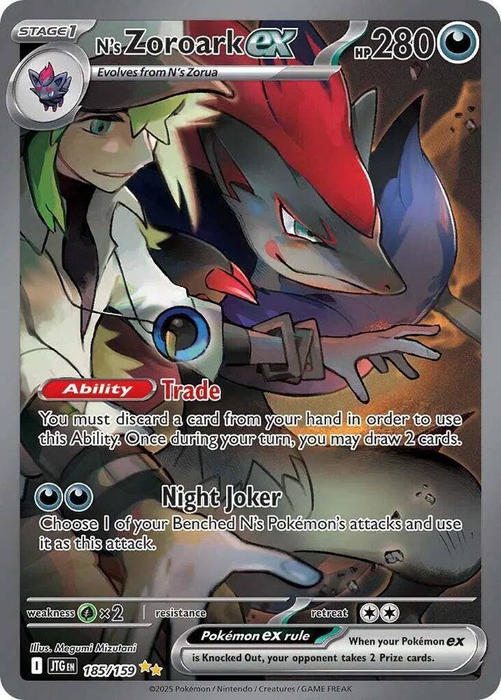 N's Zoroark ex 185/159 - Journey Together - Holofoil