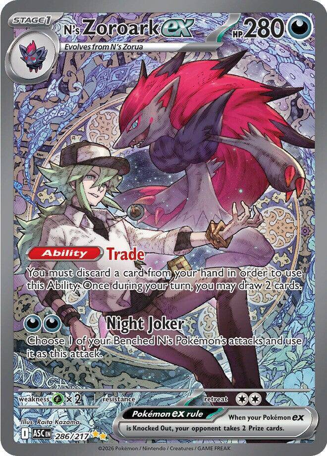 N's Zoroark ex 286/217 - Ascended Heroes - Holofoil