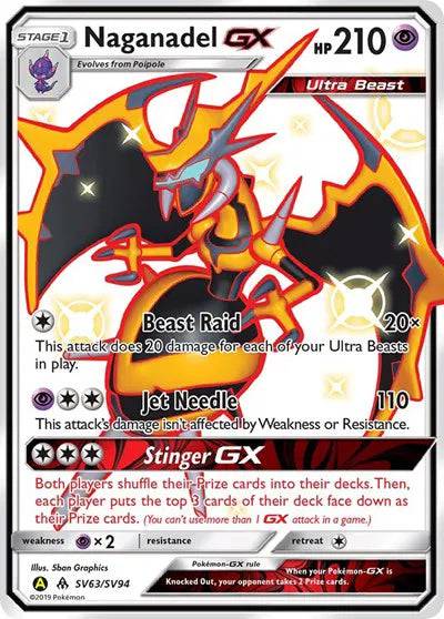 Naganadel GX SV63/SV94 - Hidden Fates: Shiny Vault - Holofoil